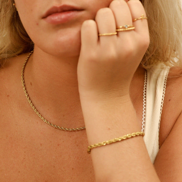 Golden Rope Chain Necklace