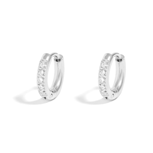 Elegant Sparkle Huggie Earrings