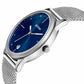 Titan 1806SM04 Elmnt Midnight Blue Dial Stainless Steel Strap Men Watch