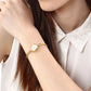 Titan Raga White Dial Analog Stainless Steel Strap watch for Women