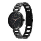 Titan Workwear Quartz Analog Black Dial Black Stainless Steel Strap Watch for Women