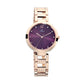 Titan Sparkle Purple Dial Analog Stainless Steel Strap Watch for Women