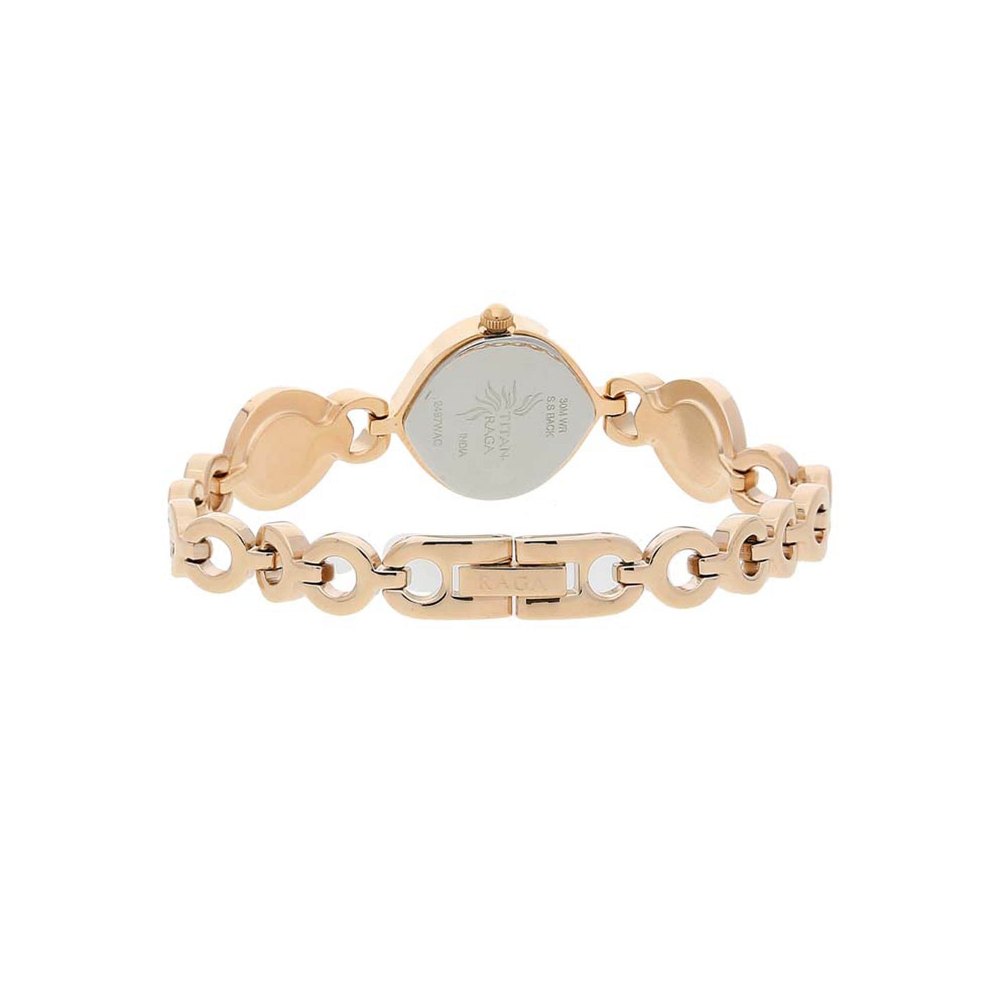 Titan Raga Pink Dial Analog Metal Strap watch for Women