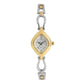 Titan Quartz Analog White Dial Stainless Steel Strap Watch for Women