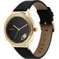 Titan Wander Black Dial Women Watch With Leather Strap