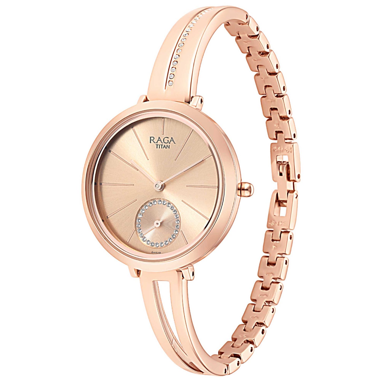 Titan Raga Viva Rose Gold Dial Women Watch With Metal Strap