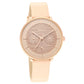 Workwear Rose Gold Dial Red Leather Strap Watch