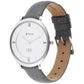 Women Edge Black Dial Black Leather Strap Watch