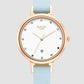 Titan Raga Viva Quartz Analog with Date White Dial Women Watch With Leather Strap