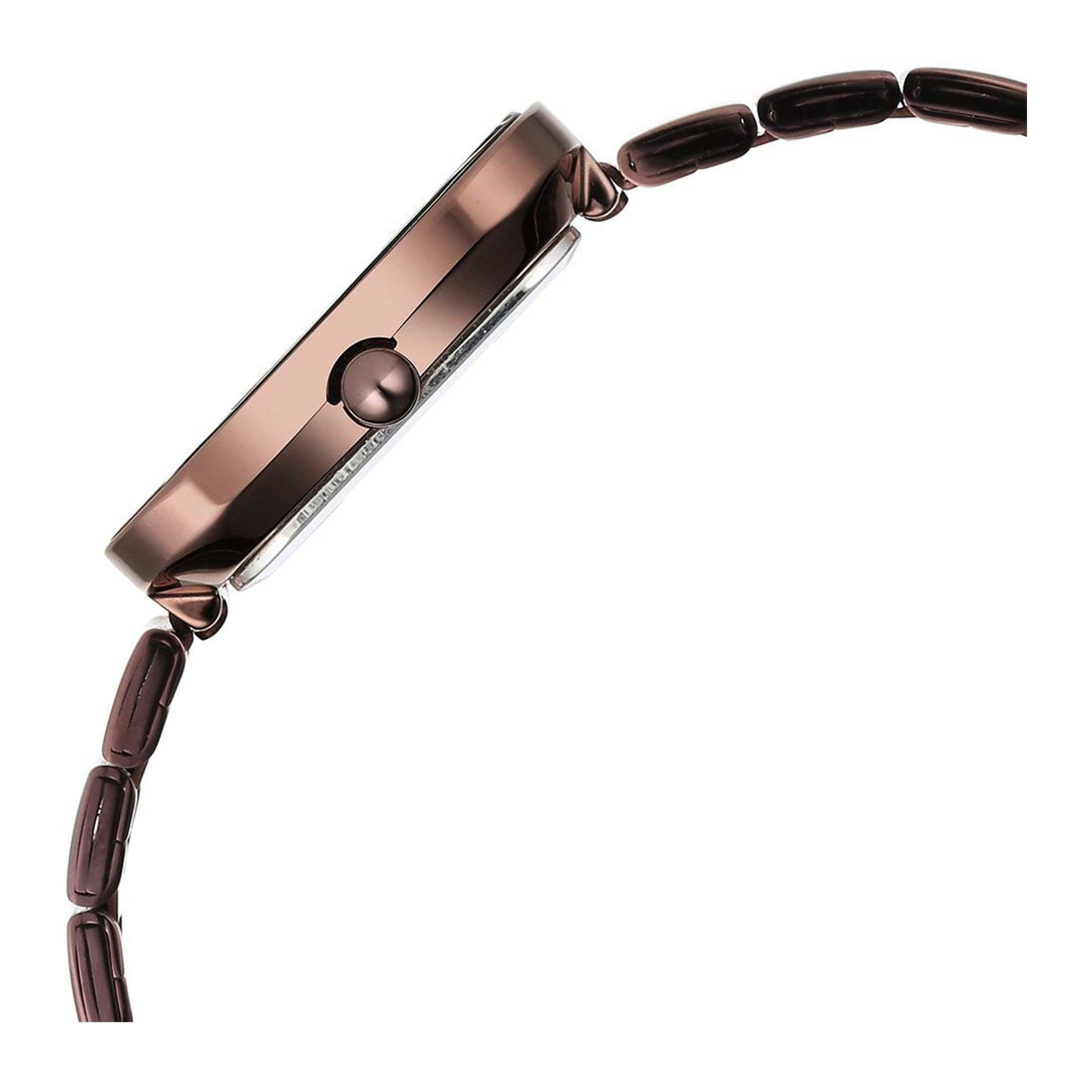 Titan Purple Stackables Quartz Analog Black Dial Two Toned Stainless Steel Strap Watch For Women