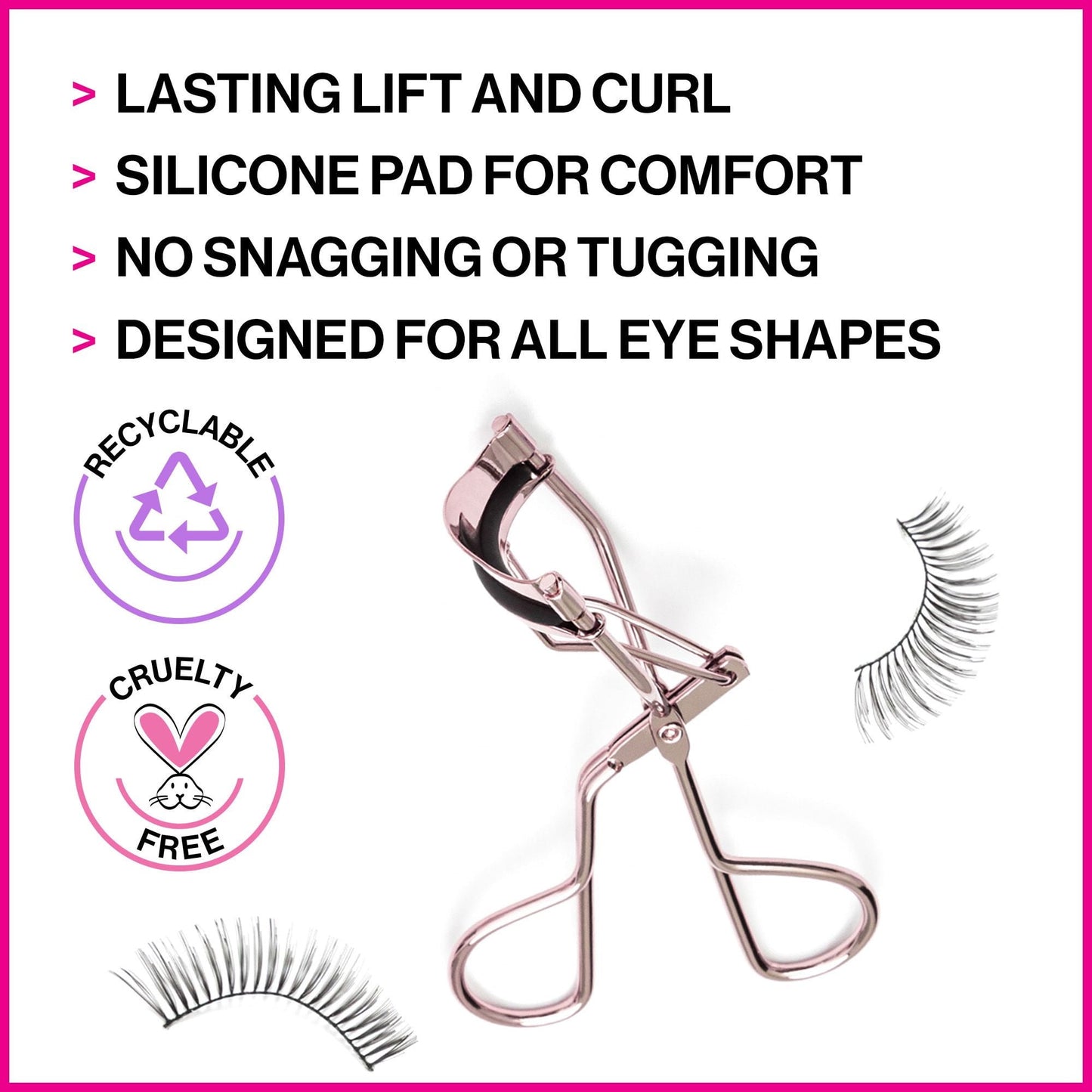Wet n Wild High on Lash No Pinching Eyelash Curler, Metal