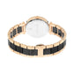 Black Mother-of-Pearl Dial Ceramic & Metal Strap Watch
