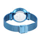 Slimline Blue Dial Mesh Strap Watch