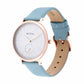 Titan Slimline White Dial Analog Leather Strap Watch for Women