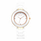 Titan Purple Ceramics White Dial Analog Ceramic Strap watch for Women