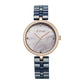 Titan Purple Ceramics Quartz Analog Mother of Pearl Dial Blue Ceramic Strap Watch For Women