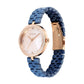Titan Purple Ceramics Quartz Analog Mother of Pearl Dial Blue Ceramic Strap Watch For Women