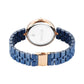 Titan Purple Ceramics Quartz Analog Mother of Pearl Dial Blue Ceramic Strap Watch For Women