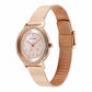 Titan Purple Style Up Quartz Analog Pink Dial Stainless Steel Strap Watch for Women