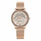 Titan Purple Style Up Quartz Analog Pink Dial Stainless Steel Strap Watch for Women