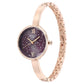 Titan Raga Showstopper Quartz Alog Purple Dial Metal Strap Watch for Women