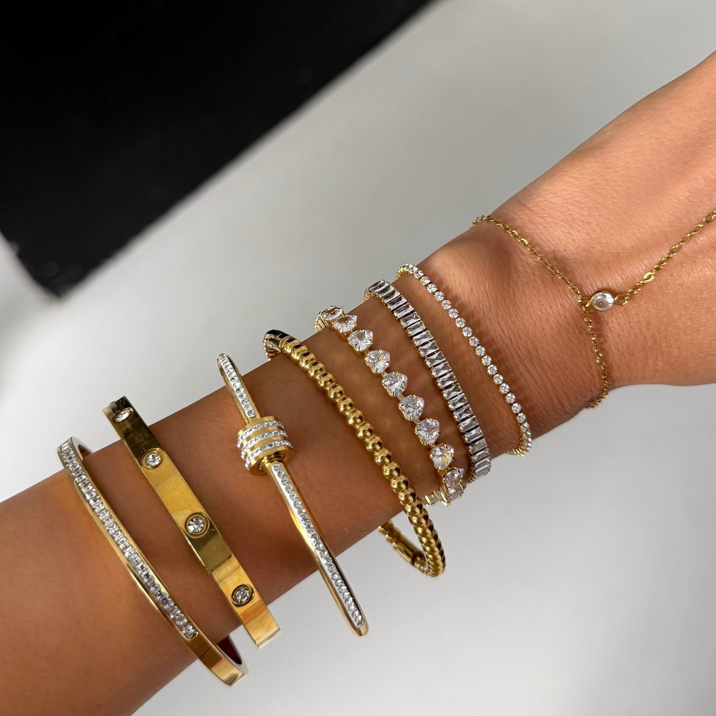 Frost Beam Tennis Bracelet