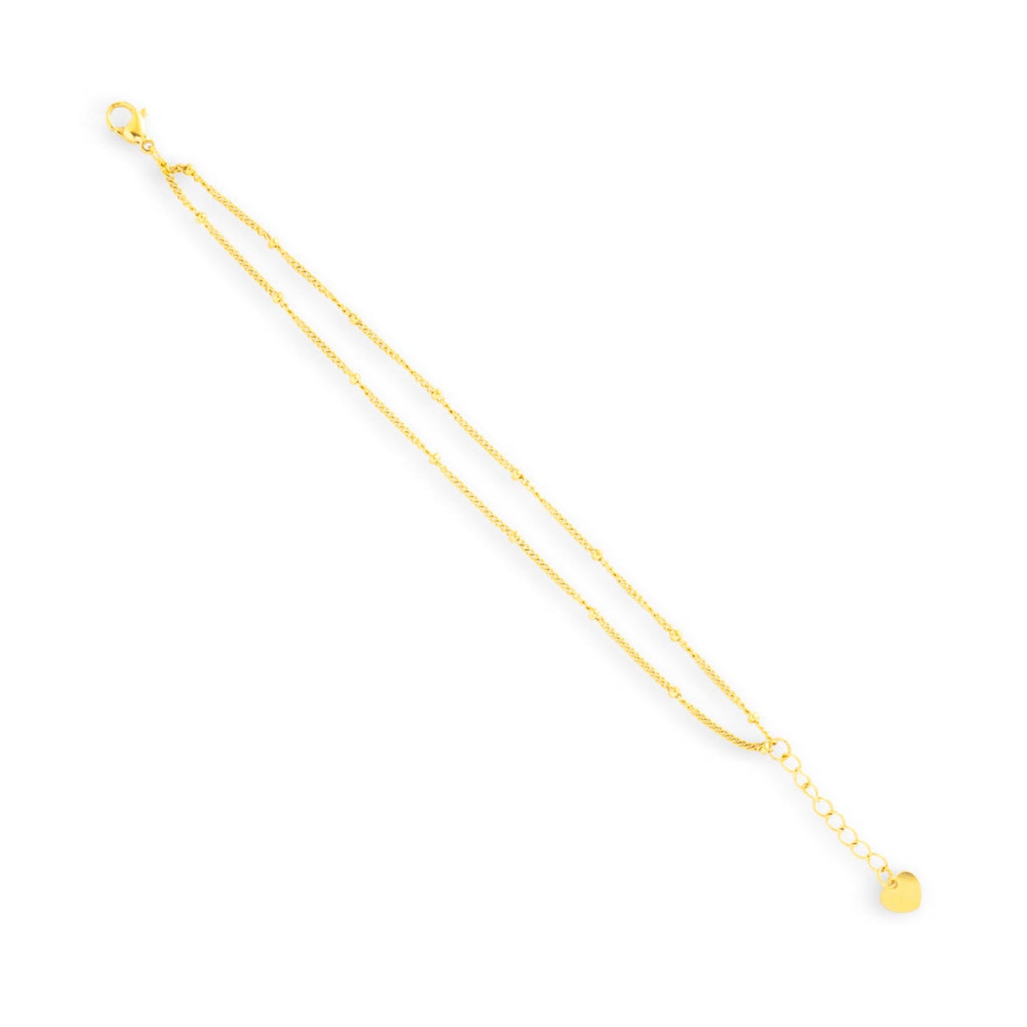 Double Layer Beaded Chain Bracelet