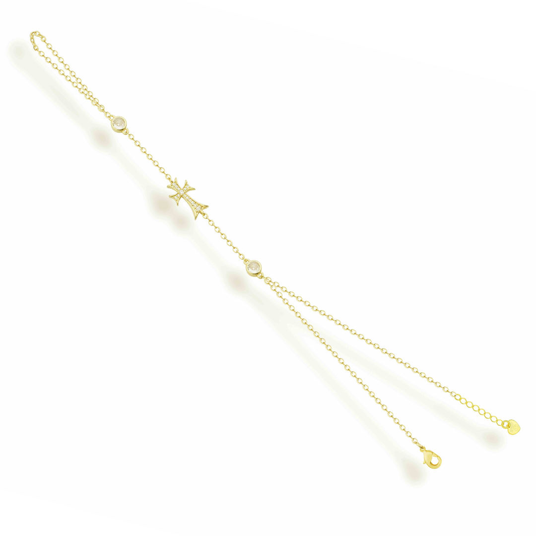 Double Cross Me Hand Chain