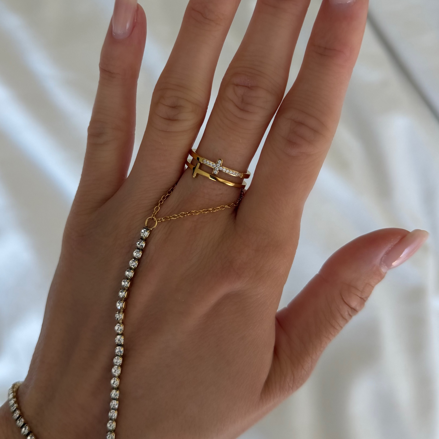 Divine Darling Cross Ring