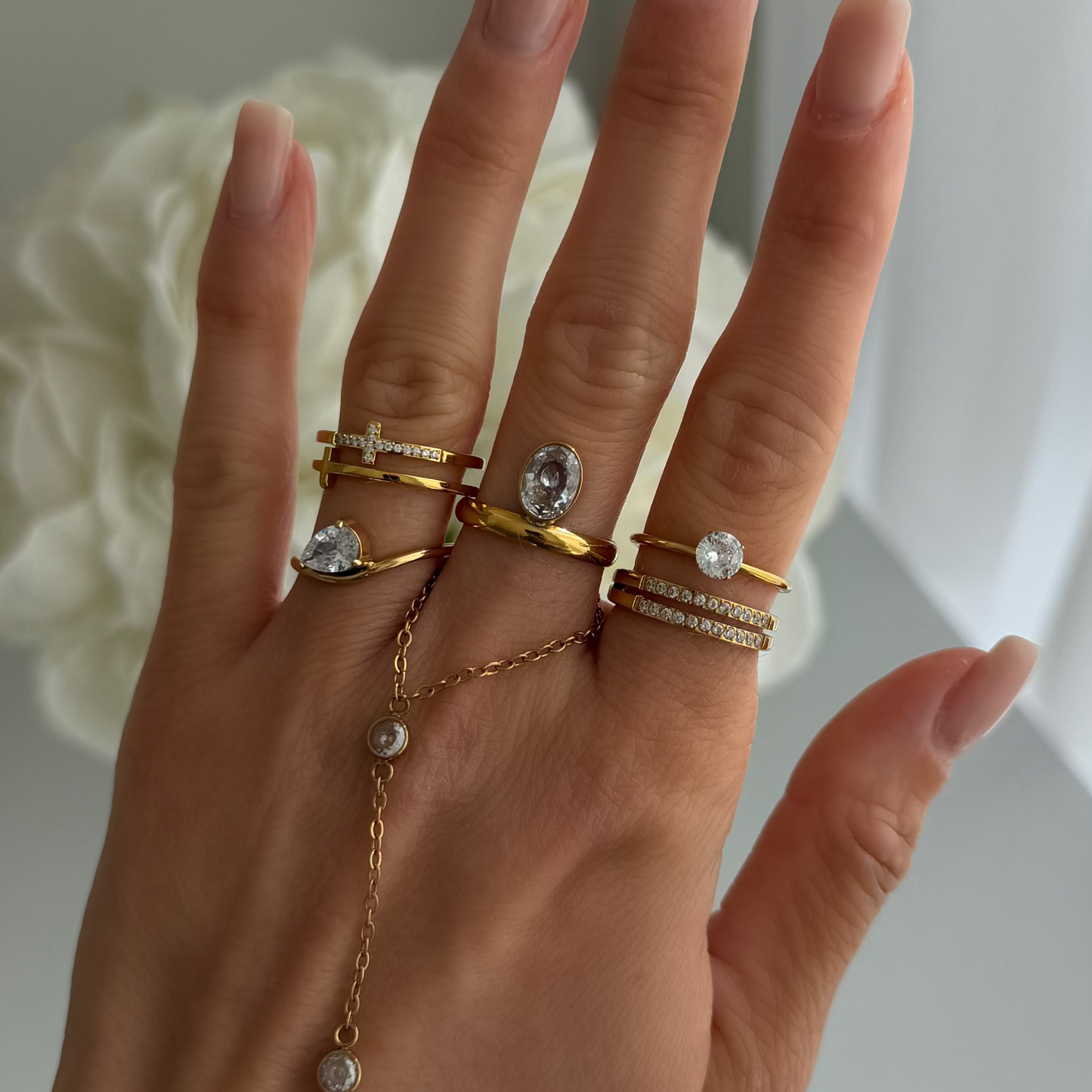 Divine Darling Cross Ring