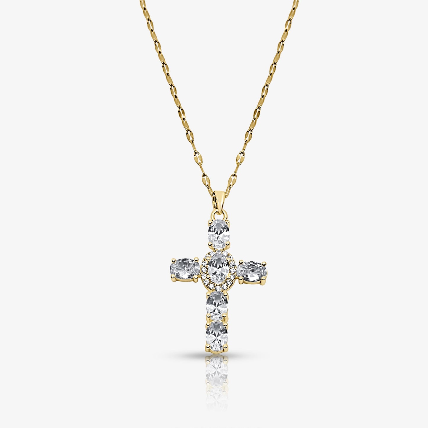 Heavenly Glow Cross Necklace