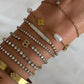 Icy Initial Tennis Bracelet