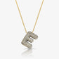 Pave Bubble Letter Necklace