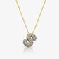 Pave Bubble Letter Necklace