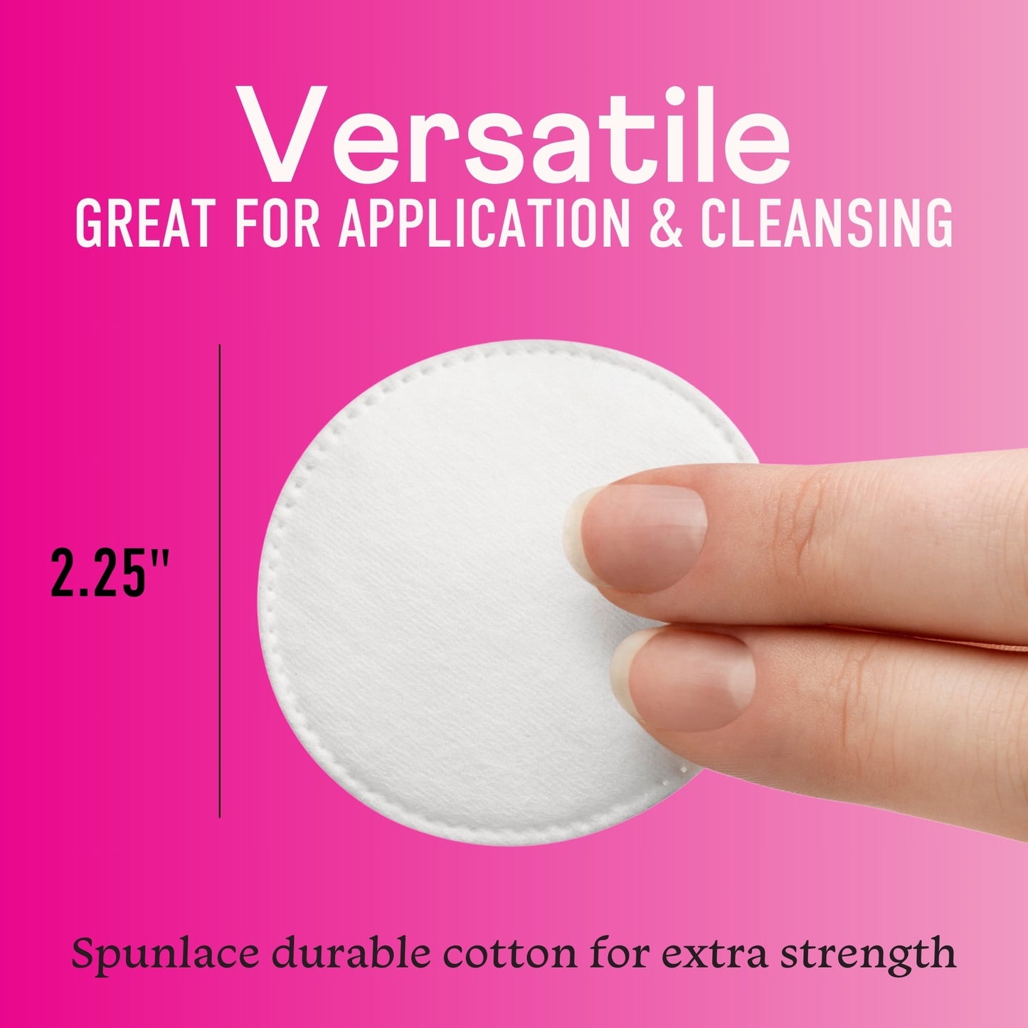 Swisspers Premium Cotton Rounds, 100% Pure Chlorine Free Cotton, Dermatologist Tested, Soft, Strong, Sensitive Skin Safe, Absorbent, Hypoallergenic, Cruelty-Free, Paraben Free, 100 Pads