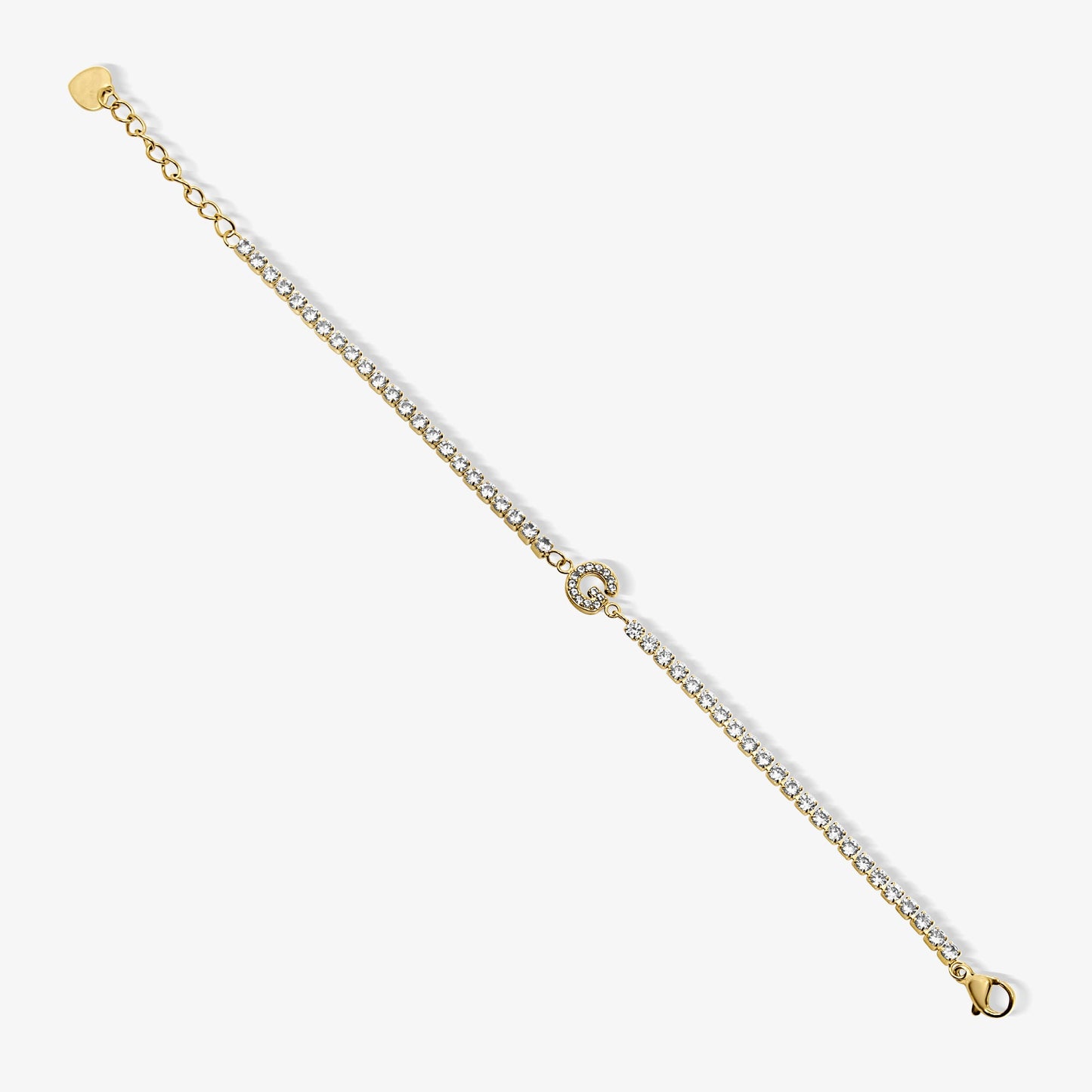 Icy Initial Tennis Bracelet
