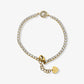 Icy Initial Tennis Bracelet
