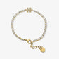 Icy Initial Tennis Bracelet
