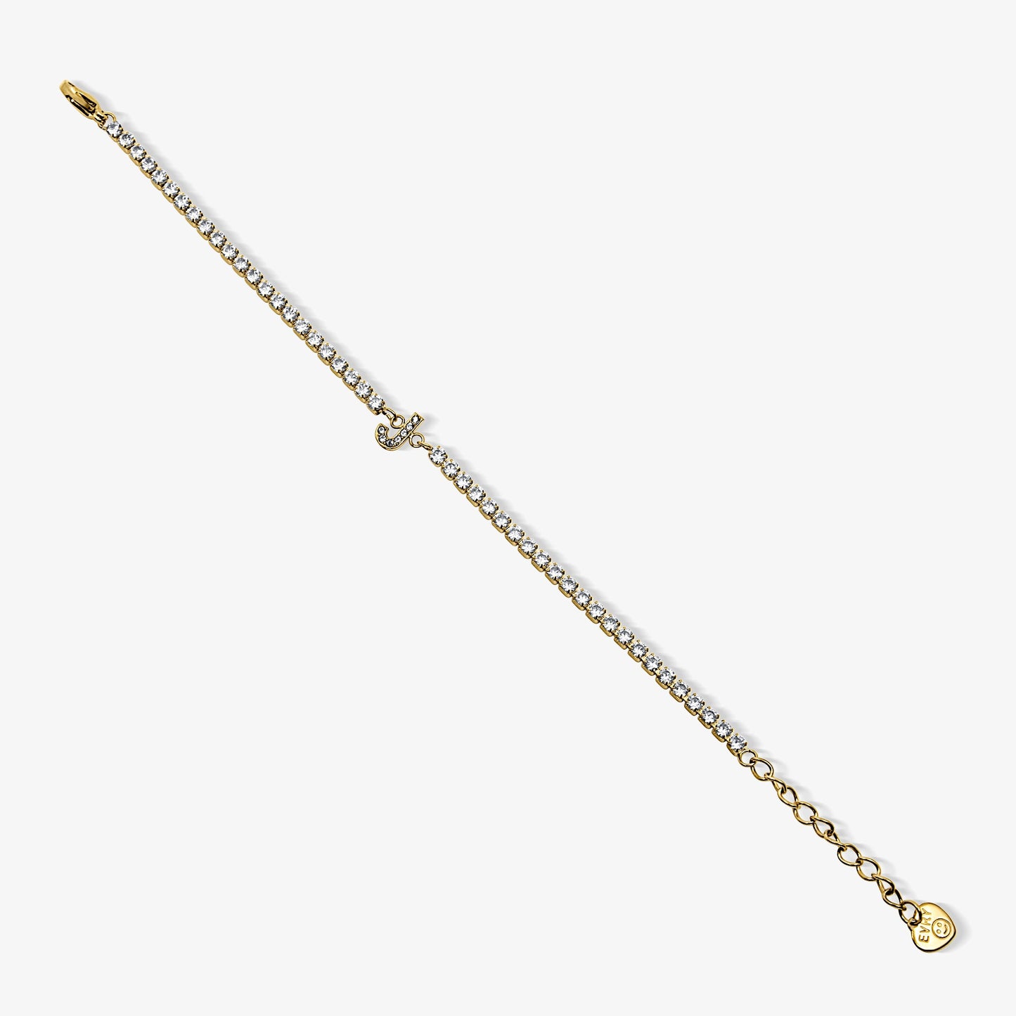 Icy Initial Tennis Bracelet