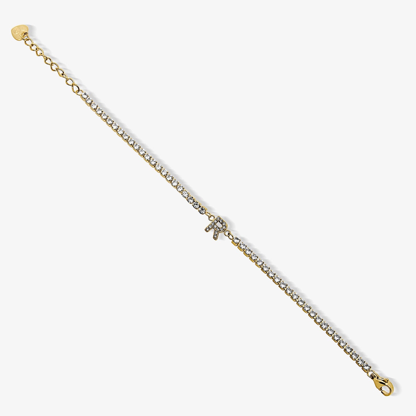 Icy Initial Tennis Bracelet