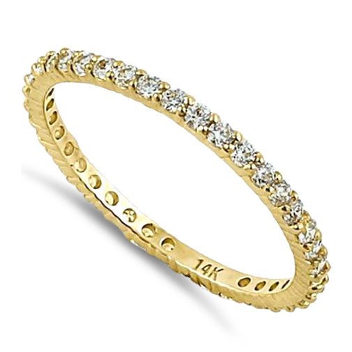 Golden Glow Eternity Ring