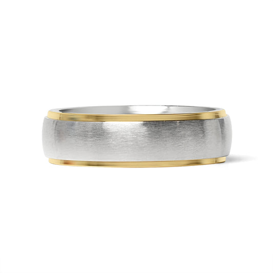 Timeless Gold Edge Men's Ring