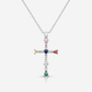 Rainbow Blessings Cross Necklace