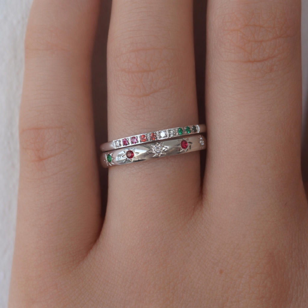 Rainbow's End Ring Set