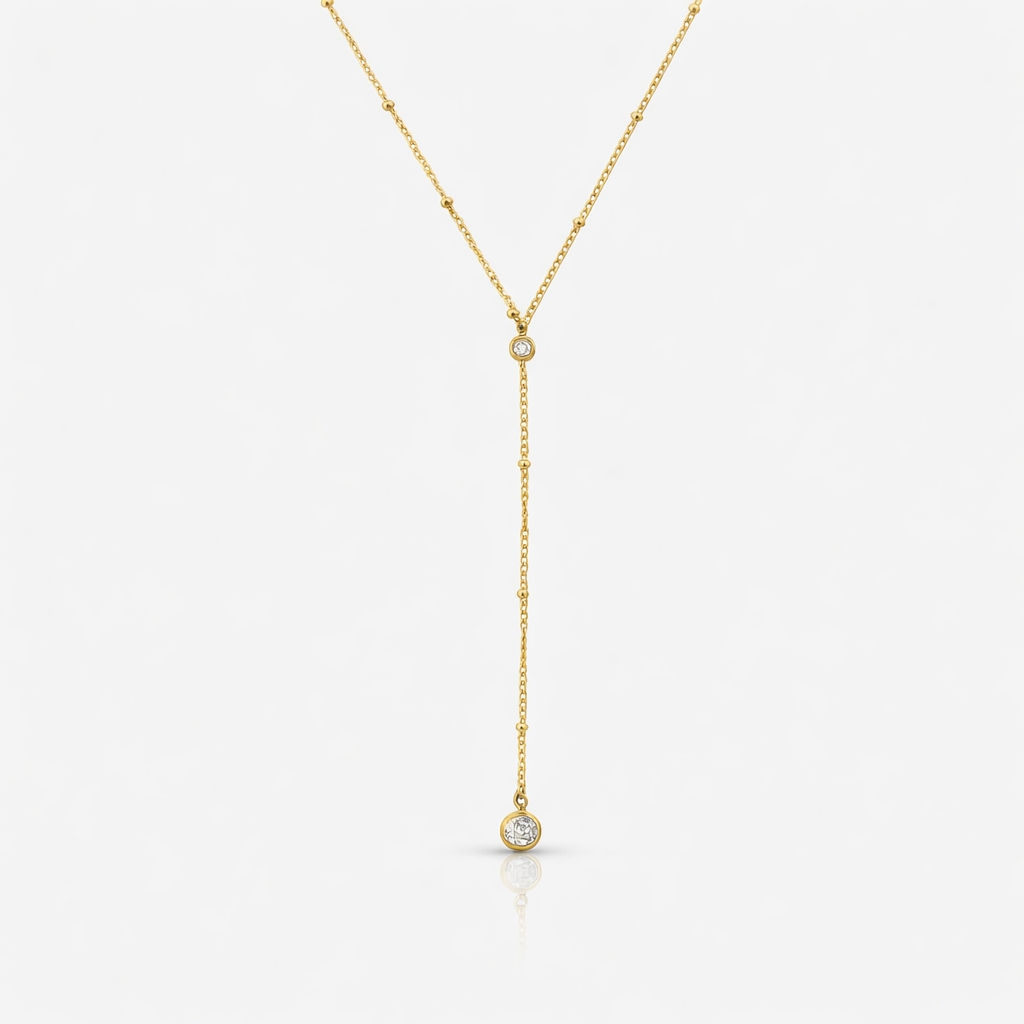 Raindrop Lariat Necklace