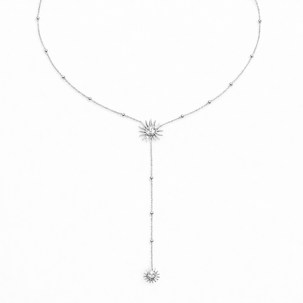 Sunny Glow Lariat Necklace